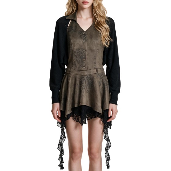 Wasteland-Style Halter Dress Set
